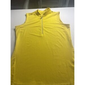 Women's Yellow Tail Polo Three-Quarter Zip Size Small